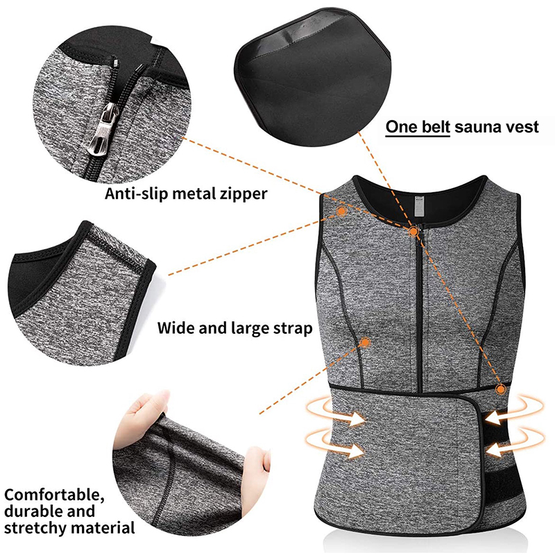 Men Neoprene Sauna Sweat Vest  - огляд і ціна Crossfit Weight Vest