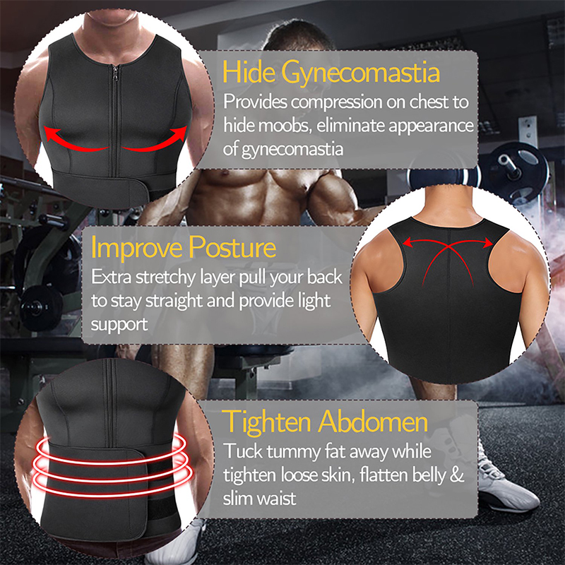 Men Neoprene Sauna Sweat Vest  - огляд і ціна Crossfit Weight Vest