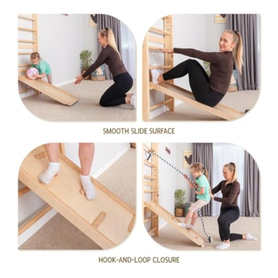 Swedish Ladder Wall Bars for h - огляд і ціна Gymnastic Ring Wood