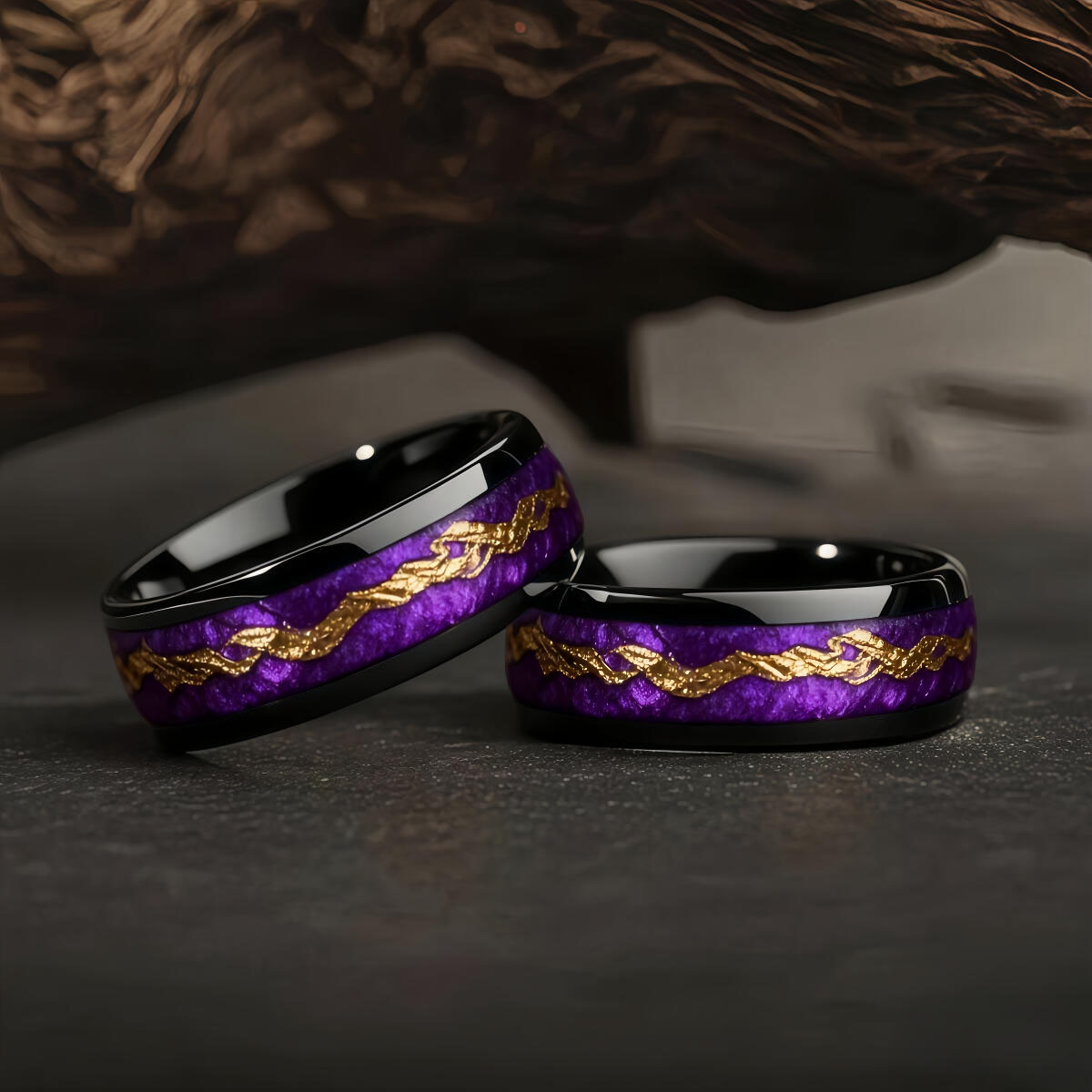 Fashion Black Men Stainless St - огляд і ціна Gymnastic Ring Wood