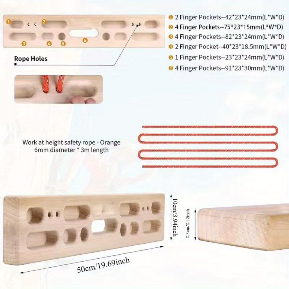 New Wooden Climbing Wall Set—H - огляд і ціна Gymnastic Ring Wood