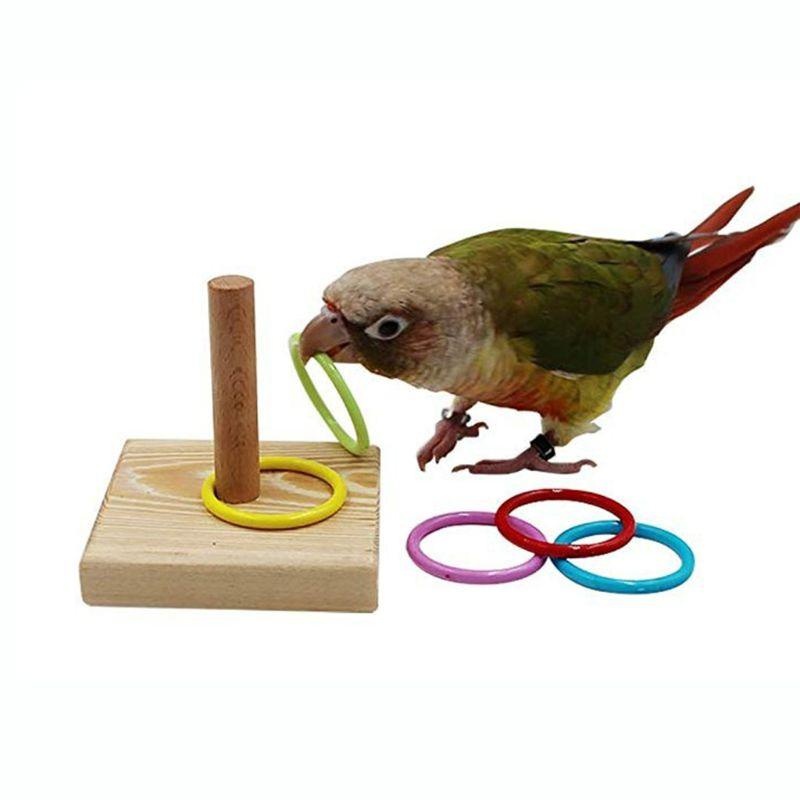 Bird Training Ring Toy Parrot  - огляд і ціна Gymnastic Ring Wood